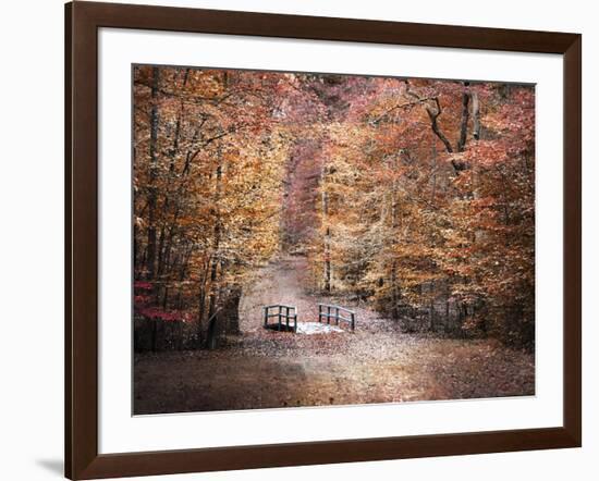 The Little Blue Bridge-Jai Johnson-Framed Giclee Print