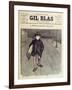 The Little Boy, from 'Gil Blas', 1897 (Colour Litho)-Théophile Alexandre Steinlen-Framed Giclee Print