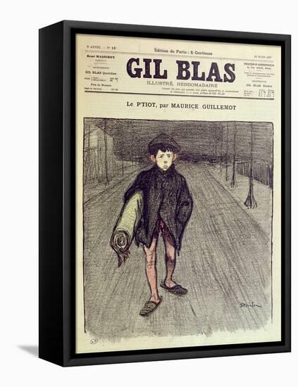 The Little Boy, from 'Gil Blas', 1897 (Colour Litho)-Théophile Alexandre Steinlen-Framed Stretched Canvas