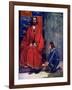 The Little Boy Knelt before the King and Stammered Out the Story, 1120-AS Forrest-Framed Giclee Print