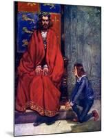 The Little Boy Knelt before the King and Stammered Out the Story, 1120-AS Forrest-Mounted Giclee Print