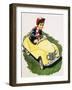 The Little Boy Who Loved Cars-English School-Framed Giclee Print