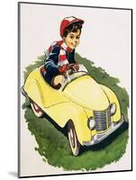 The Little Boy Who Loved Cars-English School-Mounted Giclee Print