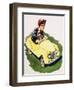 The Little Boy Who Loved Cars-English School-Framed Giclee Print