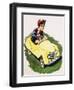 The Little Boy Who Loved Cars-English School-Framed Giclee Print