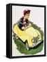 The Little Boy Who Loved Cars-English School-Framed Stretched Canvas