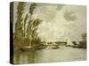 The Little Branch of the Seine-Claude Monet-Stretched Canvas