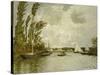 The Little Branch of the Seine-Claude Monet-Stretched Canvas