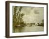 The Little Branch of the Seine-Claude Monet-Framed Giclee Print