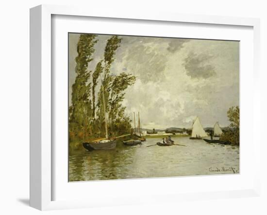 The Little Branch of the Seine-Claude Monet-Framed Giclee Print