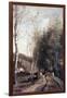 The Little Bridge, 1860 (Oil on Canvas)-Jean Baptiste Camille Corot-Framed Giclee Print