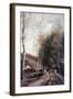 The Little Bridge, 1860 (Oil on Canvas)-Jean Baptiste Camille Corot-Framed Giclee Print