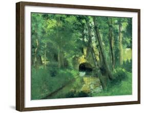 The Little Bridge, Pontoise, 1875-Camille Pissarro-Framed Giclee Print