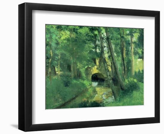 The Little Bridge, Pontoise, 1875-Camille Pissarro-Framed Giclee Print