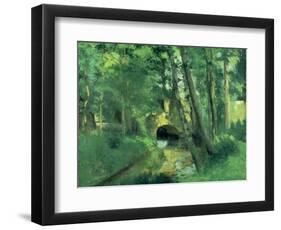 The Little Bridge, Pontoise, 1875-Camille Pissarro-Framed Giclee Print