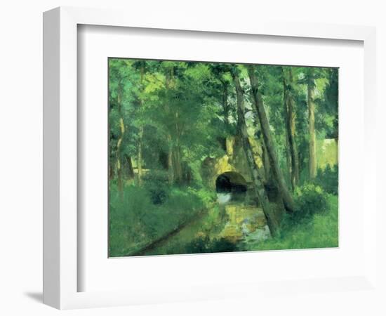 The Little Bridge, Pontoise, 1875-Camille Pissarro-Framed Giclee Print