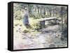 The Little Bridge-Theodore Robinson-Framed Stretched Canvas
