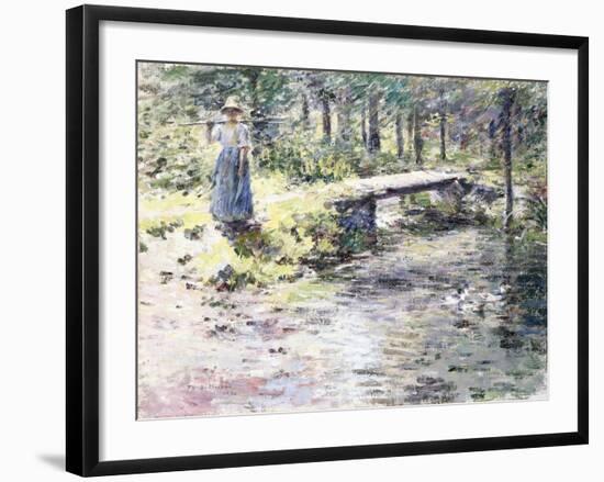 The Little Bridge-Theodore Robinson-Framed Giclee Print