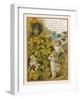 The Little Brown Owl Sits up in the Tree and if You Look Well His Big Eyes You May See!-Eleanor Vere Boyle-Framed Art Print