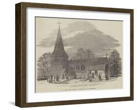 The Little Church at Greensted, Essex, Restored-null-Framed Giclee Print