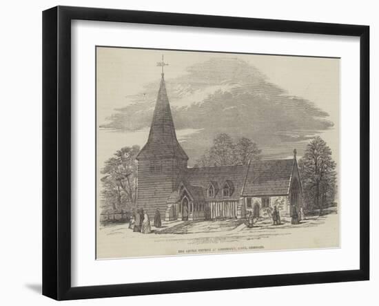 The Little Church at Greensted, Essex, Restored-null-Framed Giclee Print