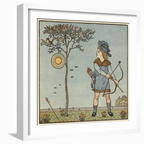 The Little Cock Sparrow-Walter Crane-Framed Giclee Print