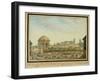 The little court in Mainz with the Sebastian chapel and the ruin of the Jesuit Church, 1824-null-Framed Giclee Print