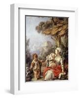 The Little Dog's Dance-François Boucher-Framed Giclee Print