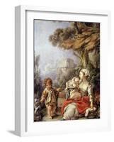 The Little Dog's Dance-François Boucher-Framed Giclee Print