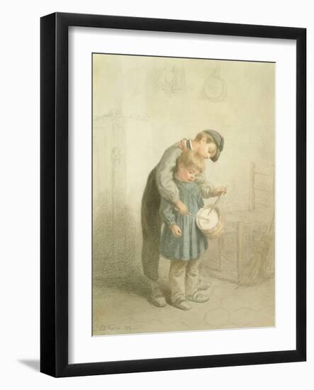 The Little Drummer, 1872-Pierre-Joseph Redouté-Framed Giclee Print