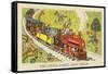 The Little Engine That Could-Hauman-Framed Stretched Canvas