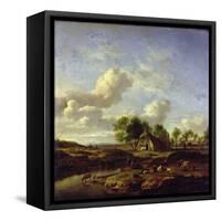 The Little Farm, 1661-Adriaen van de Velde-Framed Stretched Canvas