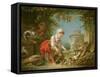 The Little Farm Maid, 1752-Francois Boucher-Framed Stretched Canvas