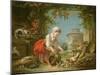 The Little Farm Maid, 1752-Francois Boucher-Mounted Giclee Print