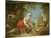 The Little Farm Maid, 1752-Francois Boucher-Stretched Canvas