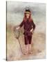 The Little Fisherwoman (Marthe Berard) 1879-Pierre-Auguste Renoir-Stretched Canvas