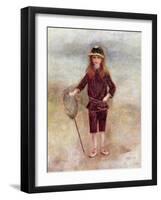 The Little Fisherwoman (Marthe Berard) 1879-Pierre-Auguste Renoir-Framed Giclee Print