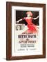THE LITTLE FOXES, l-r: Teresa Wright, Herbert Marshall, Bette Davis on poster art, 1941-null-Framed Art Print