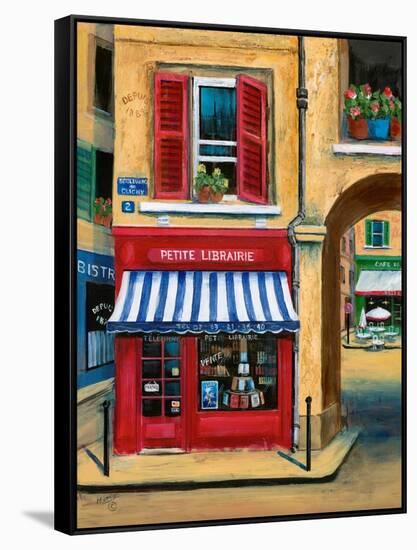 The Little French Book Store-Marilyn Dunlap-Framed Stretched Canvas