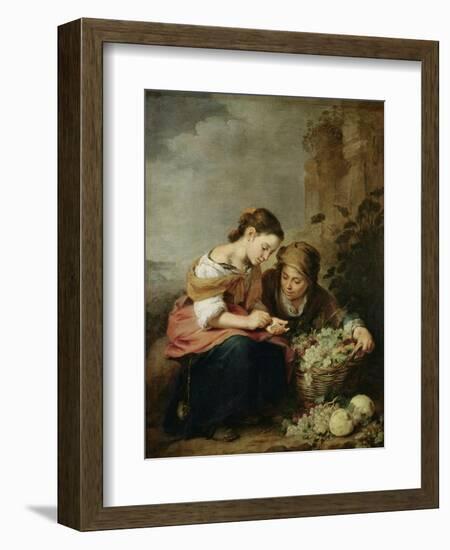 The Little Fruit-Seller, 1670-75-Bartolome Esteban Murillo-Framed Giclee Print