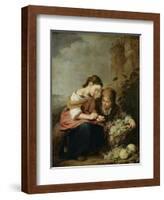 The Little Fruit-Seller, 1670-75-Bartolome Esteban Murillo-Framed Giclee Print