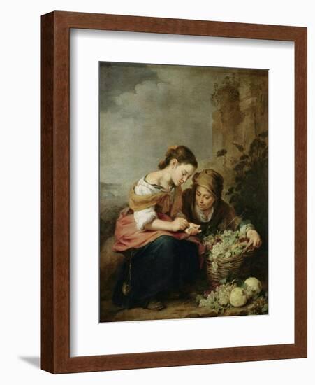 The Little Fruit-Seller, 1670-75-Bartolome Esteban Murillo-Framed Giclee Print