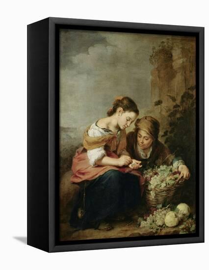 The Little Fruit-Seller, 1670-75-Bartolome Esteban Murillo-Framed Stretched Canvas