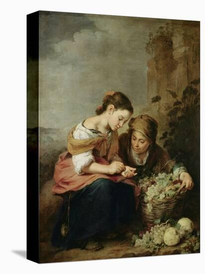 The Little Fruit-Seller, 1670-75-Bartolome Esteban Murillo-Stretched Canvas