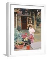 The Little Gardener, 1994-Gillian Furlong-Framed Giclee Print