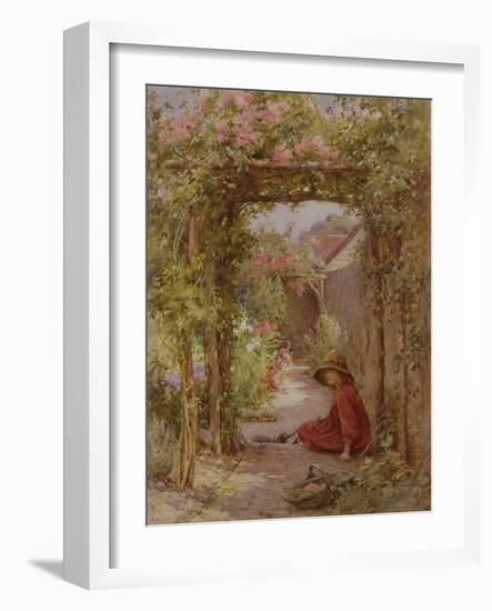 The Little Gardener-Joseph Harold Swanwick-Framed Giclee Print