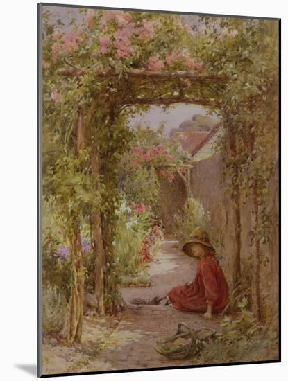 The Little Gardener-Joseph Harold Swanwick-Mounted Giclee Print