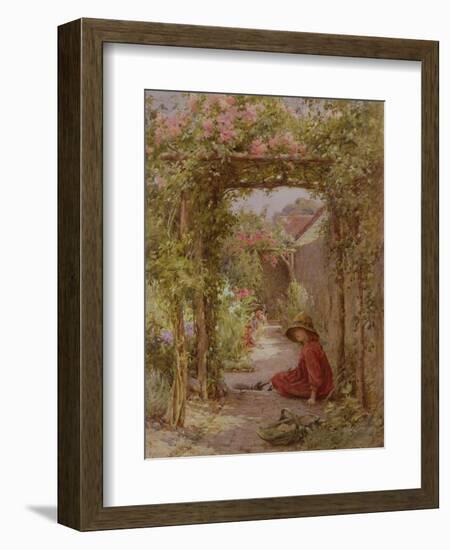 The Little Gardener-Joseph Harold Swanwick-Framed Giclee Print