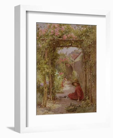 The Little Gardener-Joseph Harold Swanwick-Framed Giclee Print