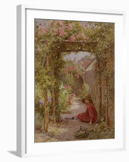 The Little Gardener-Joseph Harold Swanwick-Framed Giclee Print